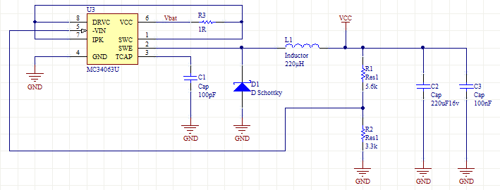 Schema alimentation 3.3V