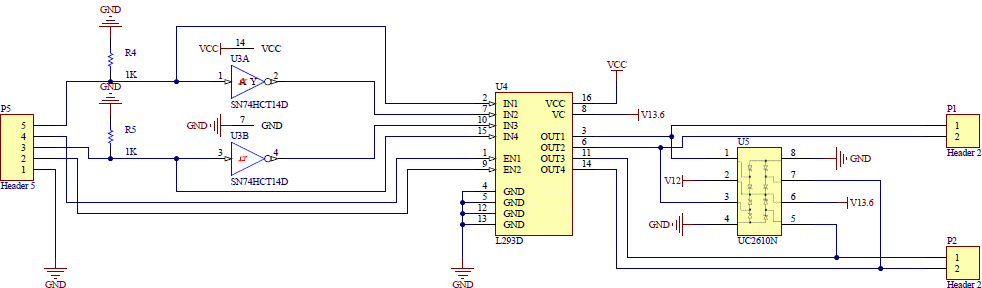 Schema du circuit de controle